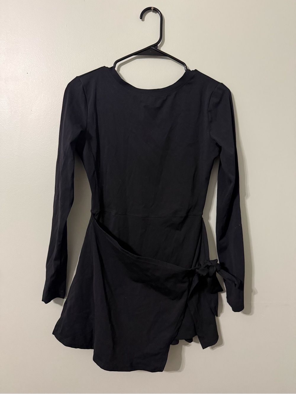 Kimberly C Black Long Sleeve Active Dress with Built-in Shorts - Size M